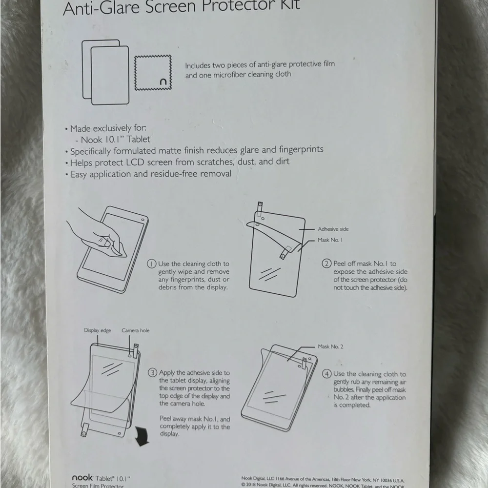 Nook Anti-Glare Screen Protector Kit